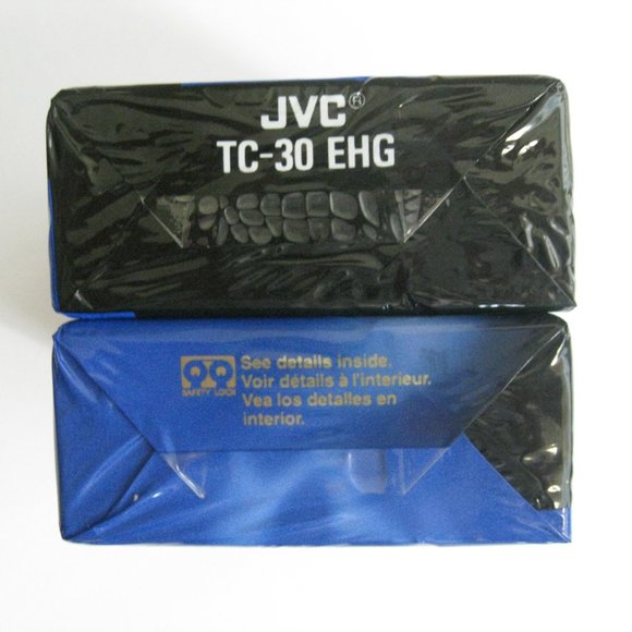JVC TC-30 EHGB Hi Fi VHS-C 30 Minute Camcorder Tapes New/Sealed Plastic Lot of 2 - Picture 4 of 8